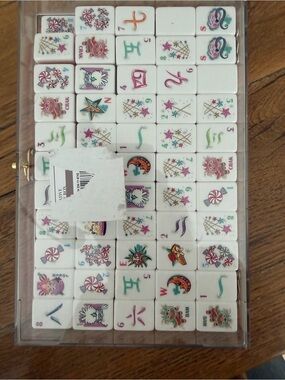 Candy theme mahjong tiles